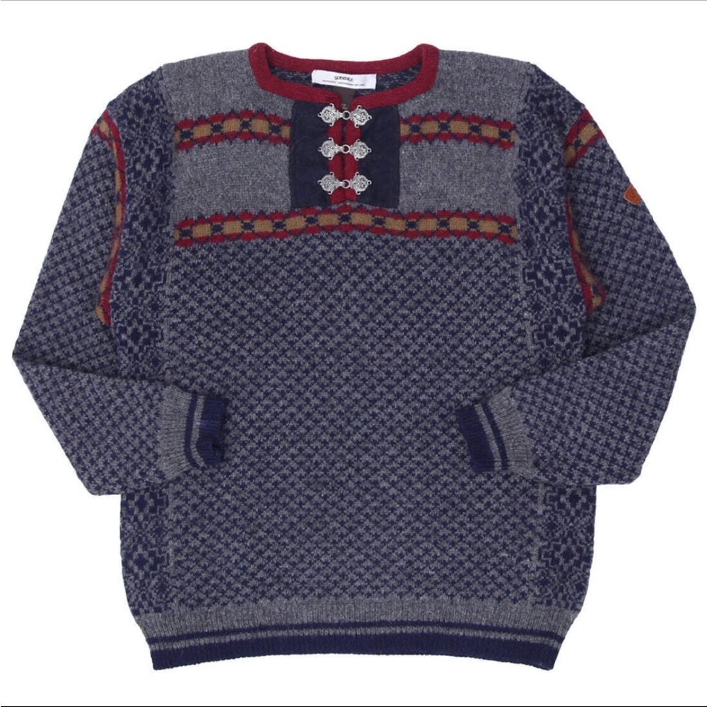 Women’s VINTAGE SONDRE 100% Wool Apres Ski Sweater size Medium